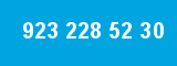 923 228 52 30 923 228 52 30